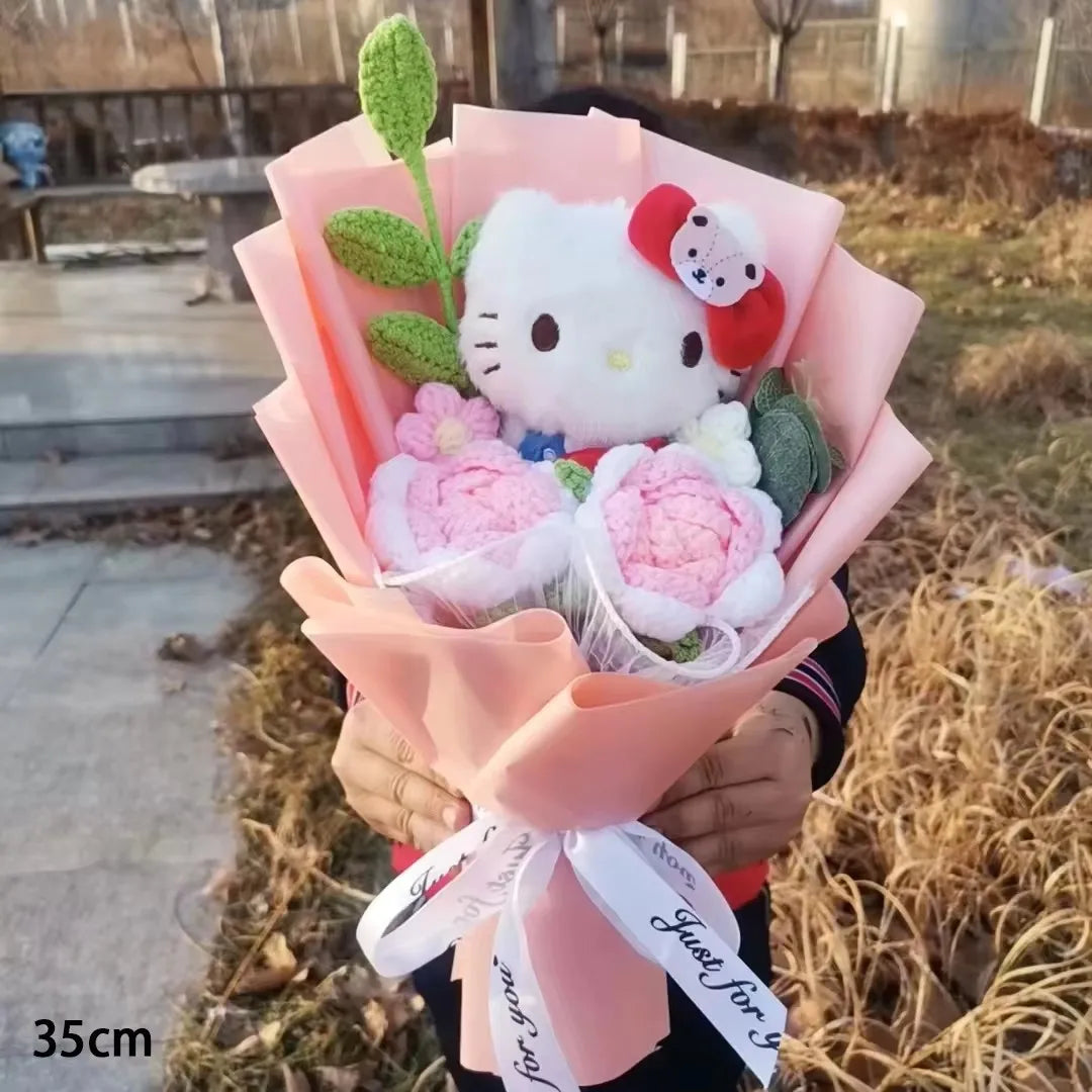 Hello Kitty Plush Rose Bouquet — Kawaii Gift Collection