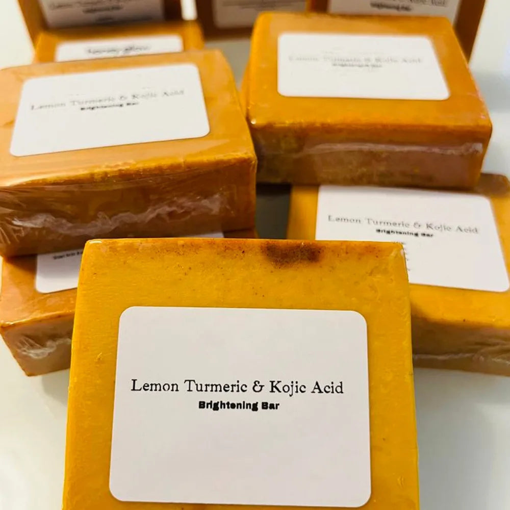 Golden Glow Turmeric & Kojic Acid Soap — Handcrafted Brightening Bar