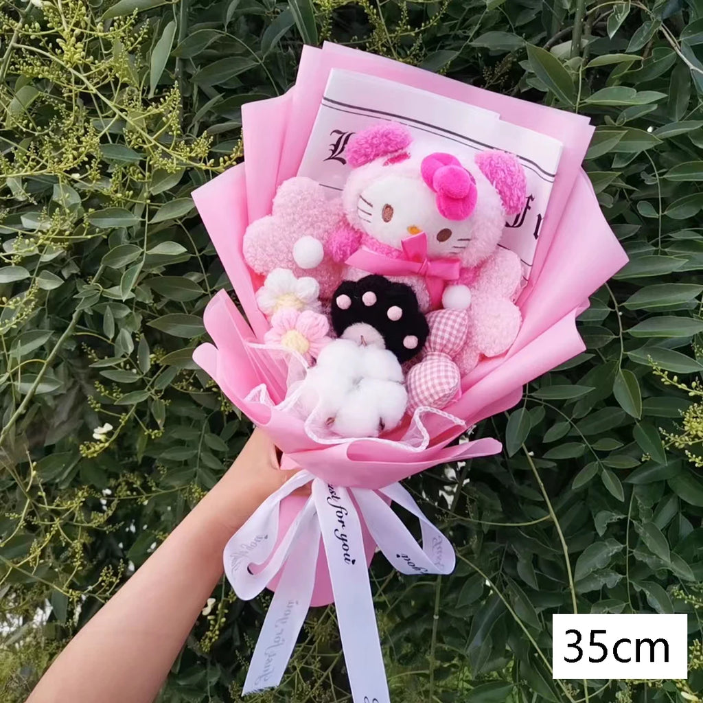 Hello Kitty Plush Rose Bouquet — Kawaii Gift Collection
