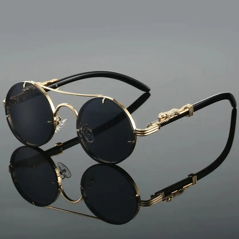 Lumière Round Sunglasses — Double Bridge UV400 Gradient