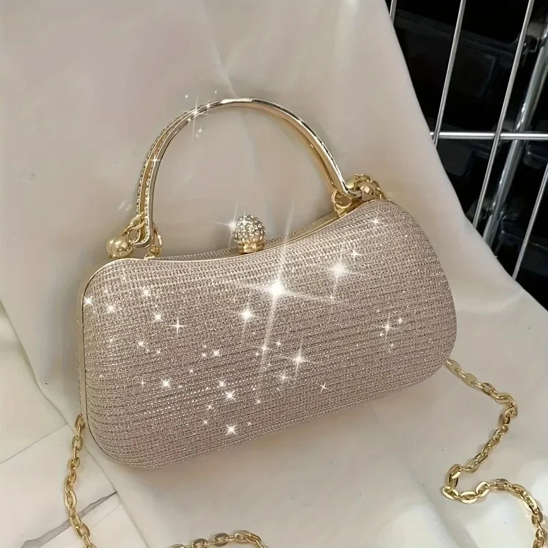 Luxury Crystal Embellished Mini Clutch