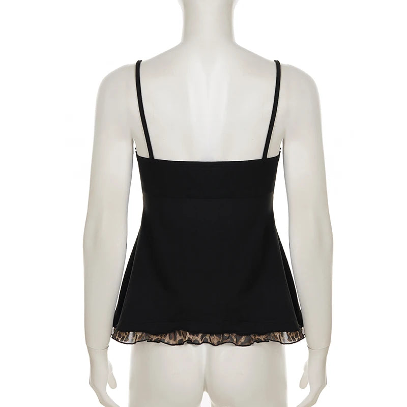 Vintage 90s Leopard Crop Camisole