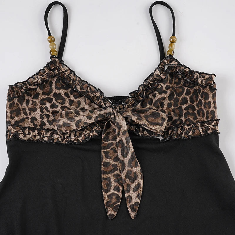 Vintage 90s Leopard Crop Camisole