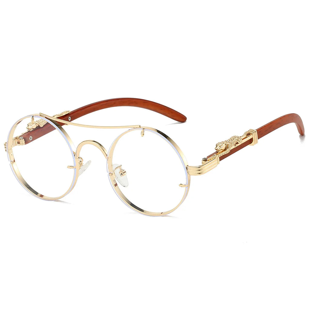 Lumière Round Sunglasses — Double Bridge UV400 Gradient