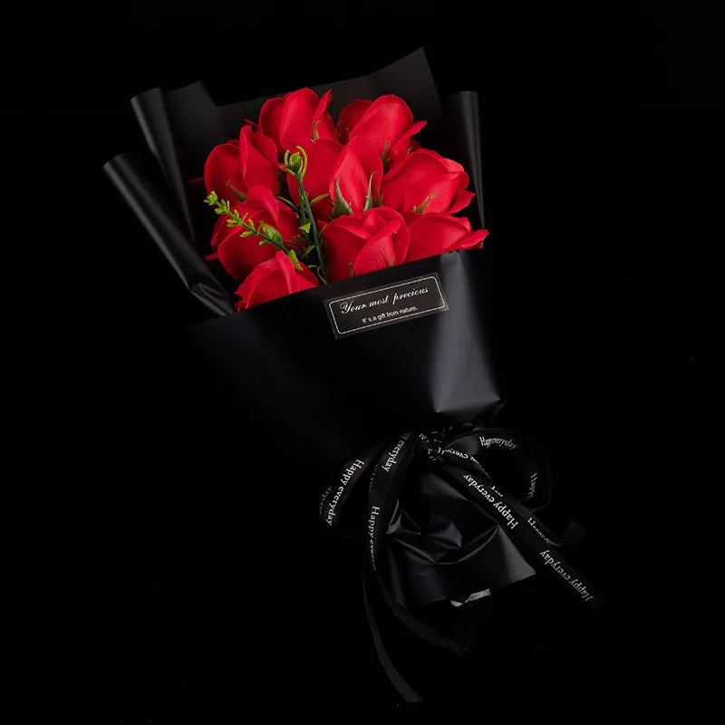 La Rose Éternelle — Handcrafted Soap Flower Bouquet